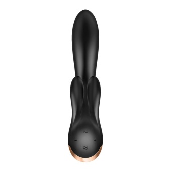 Вибратор Satisfyer Double Flex с двумя клиторальными кончиками чёрный