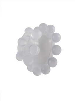 Эластичное эрекционное кольцо с двумя рядами шариков