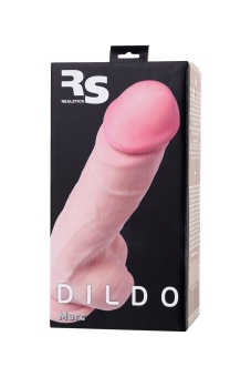 Фаллоимитатор с мошонкой на присоске RealStick Elite Dildo телесный - 24 см