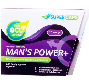 Капсулы Man"s Power плюс возбуждающее средство, 10 шт.