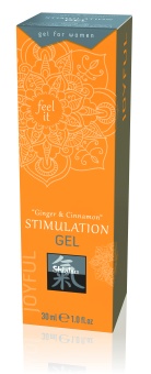 Возбуждающий гель для женщин Shiatsu Stimulation Gel Имбирь и корица - 30 мл