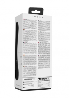 Гибкий вибратор Vive Ombra 21,5 см черный