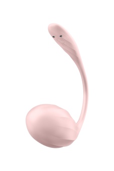 Виброяйцо Satisfyer Ribbed Petal с дистанционным управлением розовое