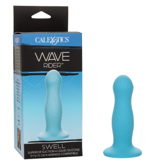 Фаллоимитатор на присоске Wave Rider Swell голубой