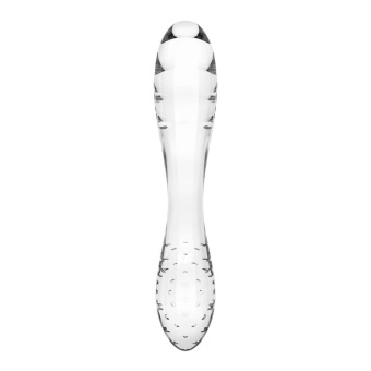 Двухсторонний стеклянный фаллоимитатор Satisfyer Dazzling Crystal 1 прозрачный