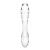 Двухсторонний стеклянный фаллоимитатор Satisfyer Dazzling Crystal 1 прозрачный
