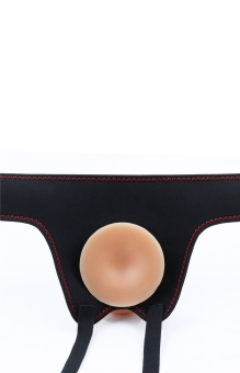 Женский страпон с вибрацией Vibrating Easy Strapon Set 7.0 - 18 см.