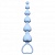 Голубая анальная цепочка Heart s Beads Blue - 18 см.