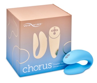 Вибратор для пар с сенсорным пультом управления We-Vibe Chorus голубой
