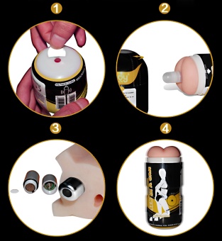 Мастурбатор-анус с вибрацией Sex In A Can Anus Stamina Tunnel