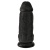 Толстый фаллоимитатор с мошонкой на присоске Pipedream King Cock Chubby черный