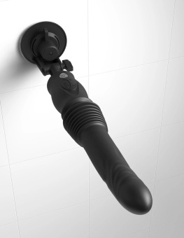 Вибратор с поступательными движениями Ultimate Silicone Thruster чёрный