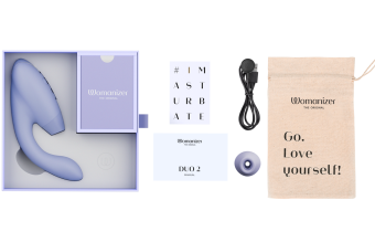 Вибратор с бесконтактной стимуляцией клитора Womanizer DUO 2 сиреневый