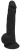 Черный реалистичный фаллоимитатор 9.5INCH BLACK - 24 см.