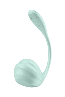 Виброяйцо Satisfyer Smooth Petal с управлением со смартфона мятное