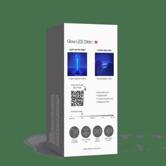 Светящийся фаллоимитатор Strap-on-me Glow-Led Dildo - size M