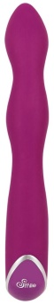 Фиолетовый вибратор G-Spot Rabbit Vibrator для стимуляции зон G и A - 23,6 см.