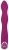 Фиолетовый вибратор G-Spot Rabbit Vibrator для стимуляции зон G и A - 23,6 см.