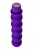 Фиолетовый фигурный вибратор - 17 см.