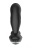 Черный вибромассажер простаты с вращающимся шариком