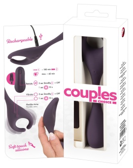 Фиолетовый универсальный вибратор Remote Controlled Couples Vibrator