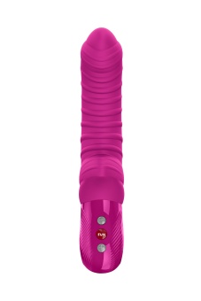 Вибратор Fun Factory Tiger лиловый с ребрышками - 22,5 см