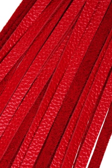 Плетка из натуральной кожи Pecado BDSM 50 см красная