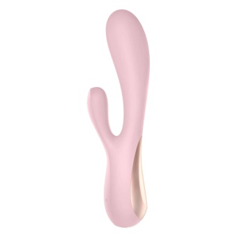 Вибратор со стимулятором клитора Satisfyer Mono Flex с приложением 20,4 см розовый