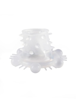 Стимулирующая насадка на пенис с несколькими видами рельефа