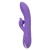 Фиолетовый вибромассажер Inflatable G-Flutter с функцией расширения - 21 см.
