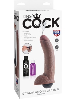Фаллоимитатор с эффектом семяизвержения Squirting Cock 18 см коричневый