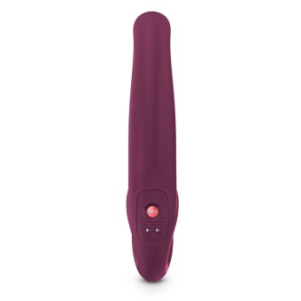 Бордовый безремневой страпон Fun Factory Share Vibe Pro