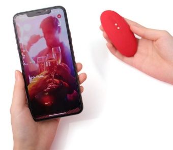 Вибратор в трусики Magic Motion Nyx с управлением от приложения красный