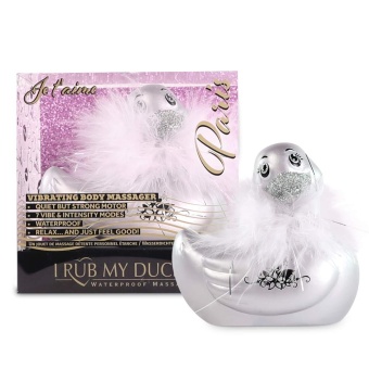 Вибромассажер уточка I Rub My Duckie 2.0 Silver Travel Size серебряная