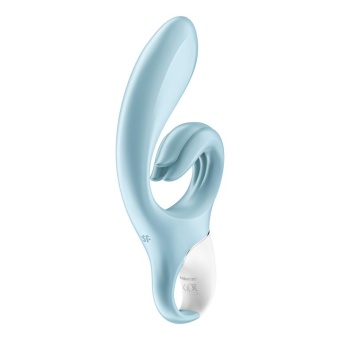 Вибратор с клиторальным стимулятором Satisfyer Love Me голубой
