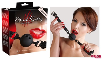 Силиконовый кляп Bad Kitty с шариком 4,5 см