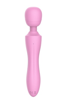 Розовый жезловый вибромассажер Pink Lady - 21,6 см.