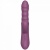 Фиолетовый силиконовый вибратор с эффектом фрикций - 21,8 см.