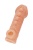 Телесная закрытая насадка с шишечками Cock Sleeve 008 Size M - 15,6 см