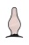 Черная анальная втулка Spade XS - 6,5 см.