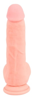 Гибкий силиконовый фаллоимитатор Medical Silicone Dildo - 20 см
