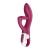 Вибратор Satisfyer Embrace Me с тройным клиторальным стимулятором малиновый