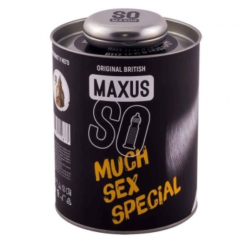 Презервативы с точками и рёбрами Maxus So Much Sex в кейсе 100 шт