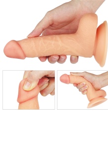 Женский страпон с вибрацией Vibrating Easy Strapon Set 7.0 - 18 см.