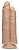 Телесный сдвоенный фаллоимитатор Double Trouble Double Shaft Dildo - 24 см.