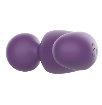 Фиолетовый изогнутый wand-вибратор