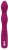 Фиолетовый вибратор G-Spot Rabbit Vibrator для стимуляции зон G и A - 23,6 см.