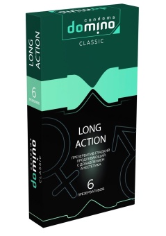 Презервативы с пролонгирующим эффектом DOMINO Classic Long action - 6 шт.