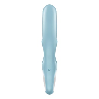 Вибратор с клиторальным стимулятором Satisfyer Love Me голубой