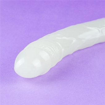 Светящийся в темноте фаллоимитатор 14.5 Lumino Play Double Dildo - 37 см
